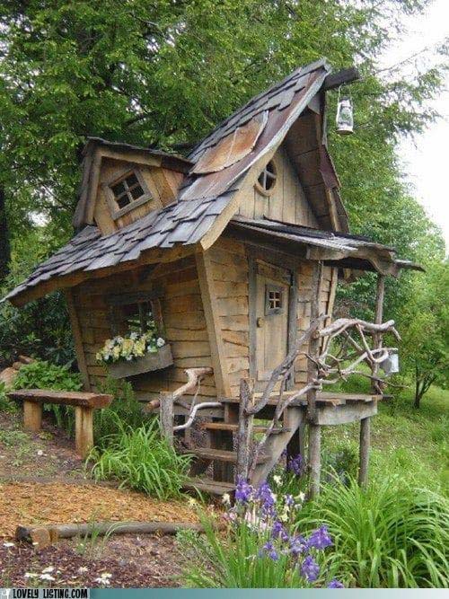 Magical Fairytale Playhouse #backyardhouse #decorhomeideas