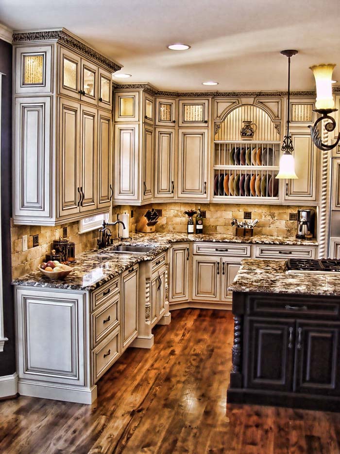 Maison-Chic Rustic Kitchen Cabinet Designs #rustic #kitchencabinet #decorhomeideas