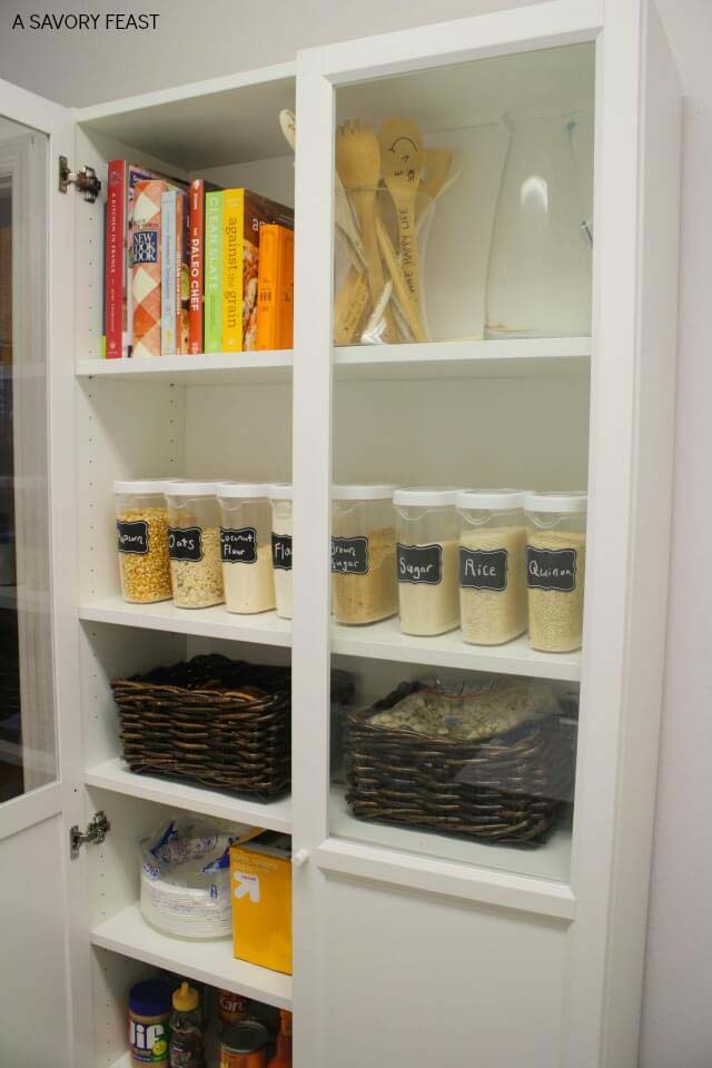 Pantry Shelving Ideas for the Dining Room #pantry #shelves #decorhomeideas