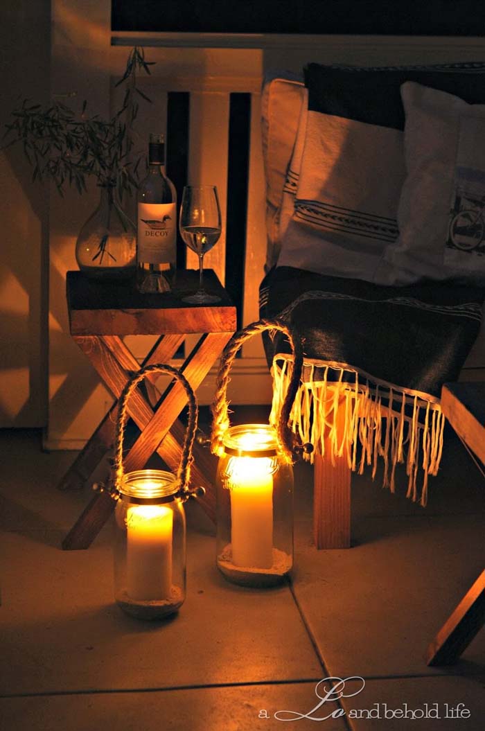 Pillar Candle Lanterns are Stylishly Simple #lighting #yard #outdoor #decorhomeideas