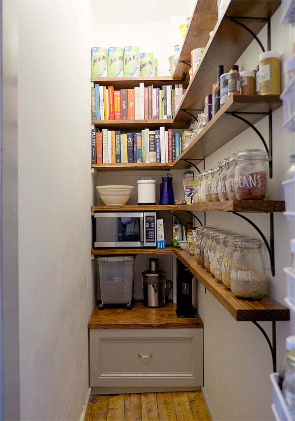 Remodeled Pantry Shelving Ideas #pantry #shelves #decorhomeideas