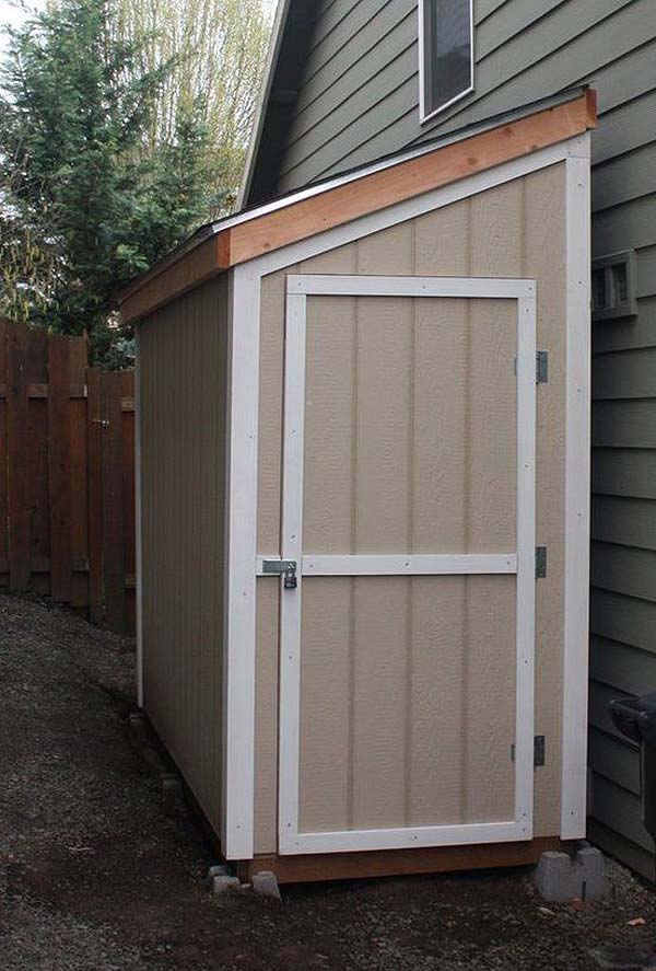 Simple Half-Sized Storage Shed for Your Yard #shed #garden #decorhomeideas