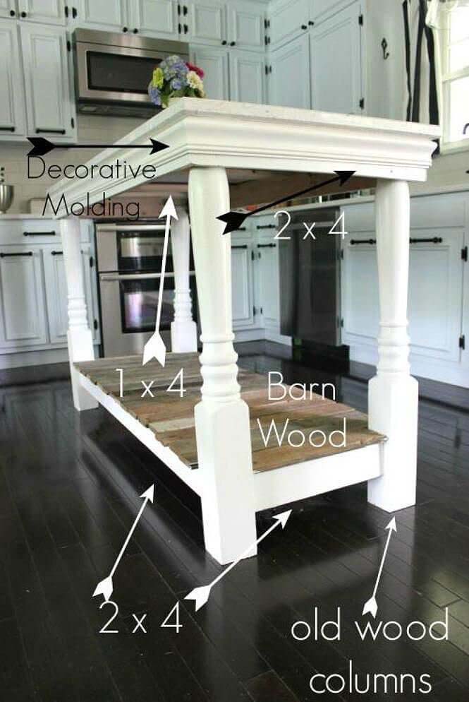 Simply Stunning Woodwork Kitchen Island #diy #ktichenisland #decorhomeideas