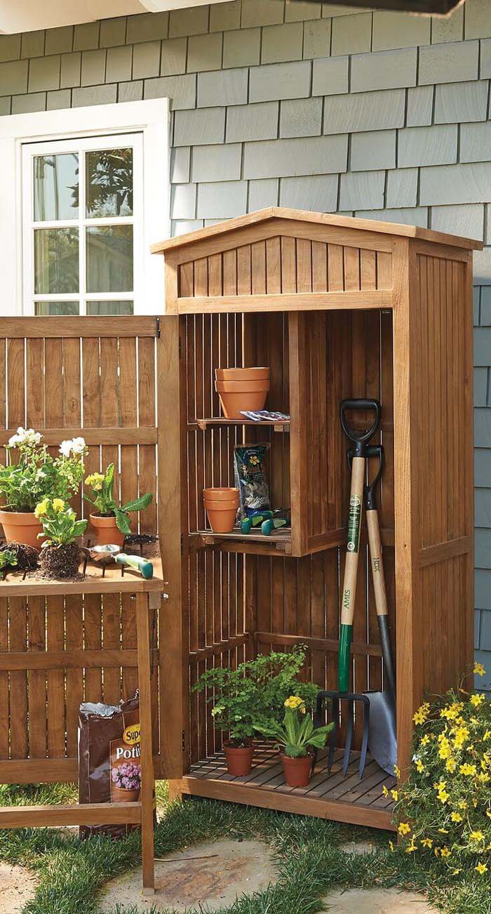 Storage Cabinet for All Your Gardening Needs #shed #garden #decorhomeideas