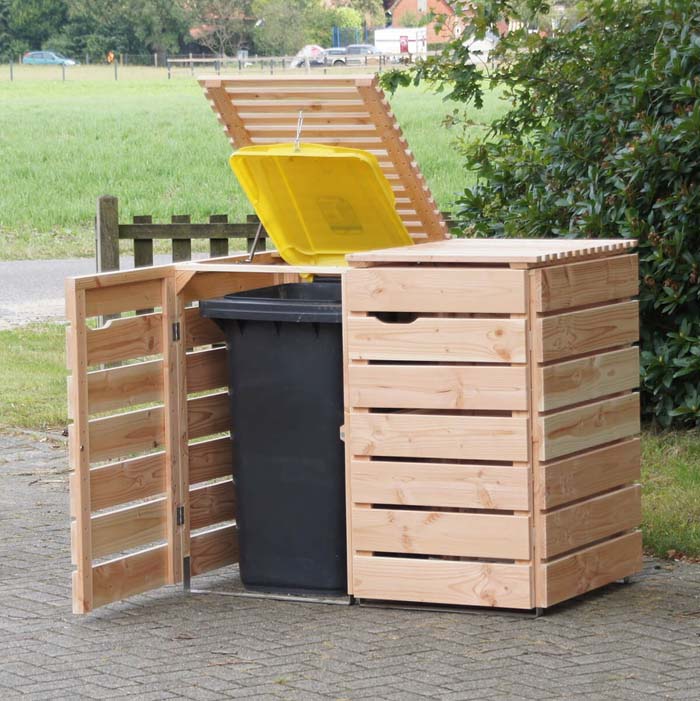 Storage to Keep Your Garbage Undercover #shed #garden #decorhomeideas