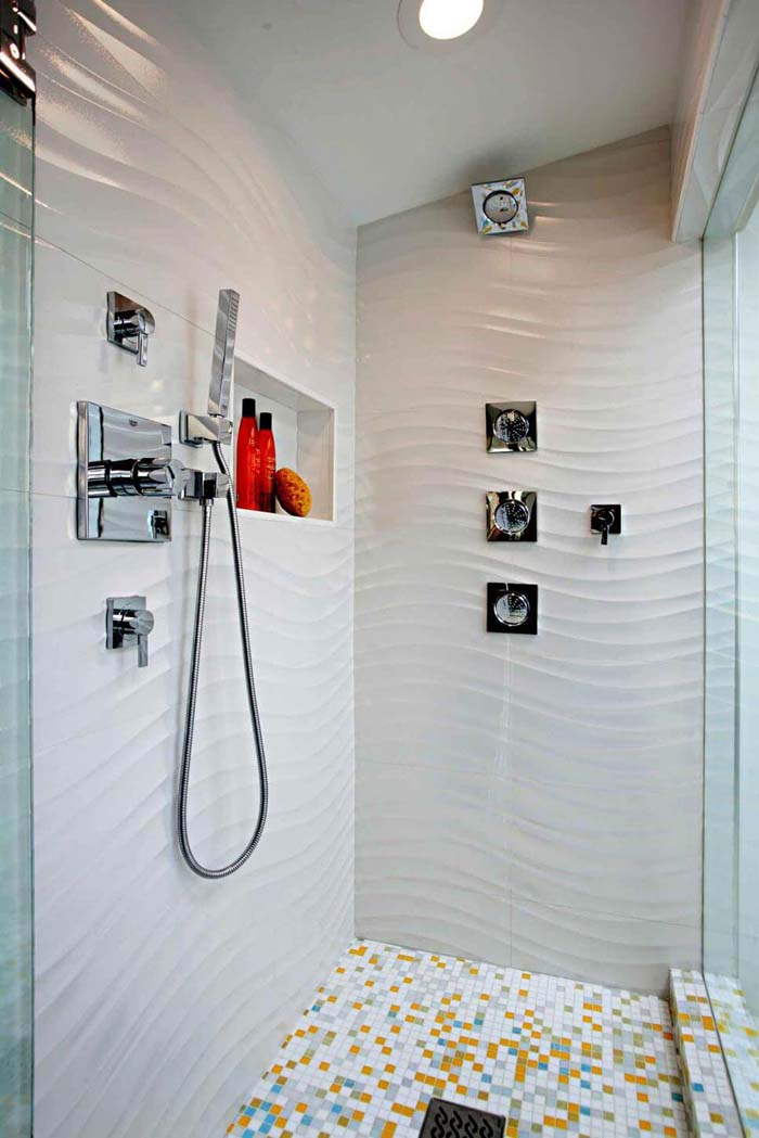 Sunny In Palm Springs Tile Layout #showertiles #tiles #decorhomeideas