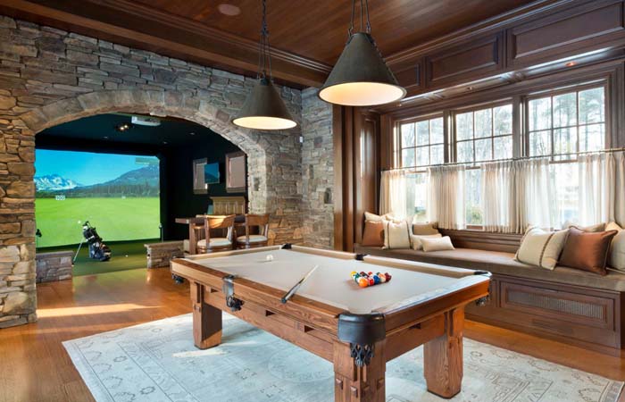 The Rustic Look with Brick #mancave #decorhomeideas