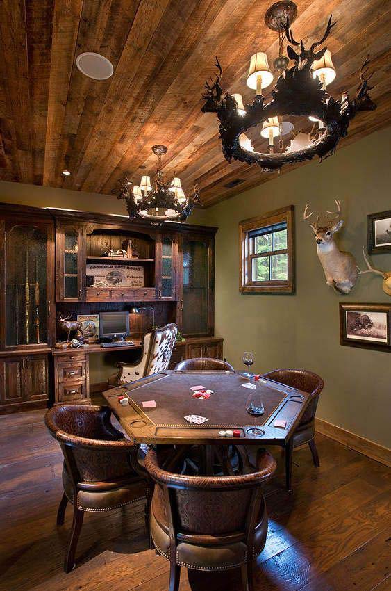 The Sportsman’s Cabin #mancave #decorhomeideas