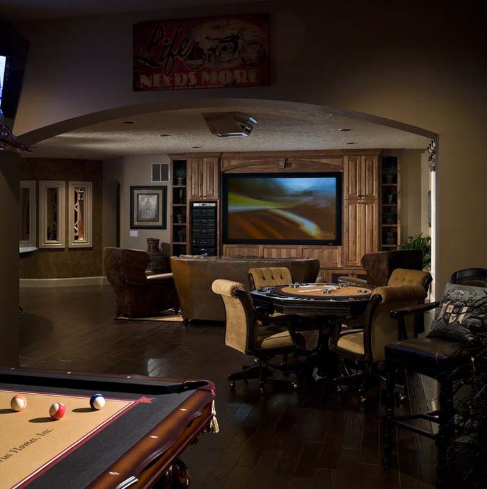 The Upside of Unusual Ceilings #mancave #decorhomeideas