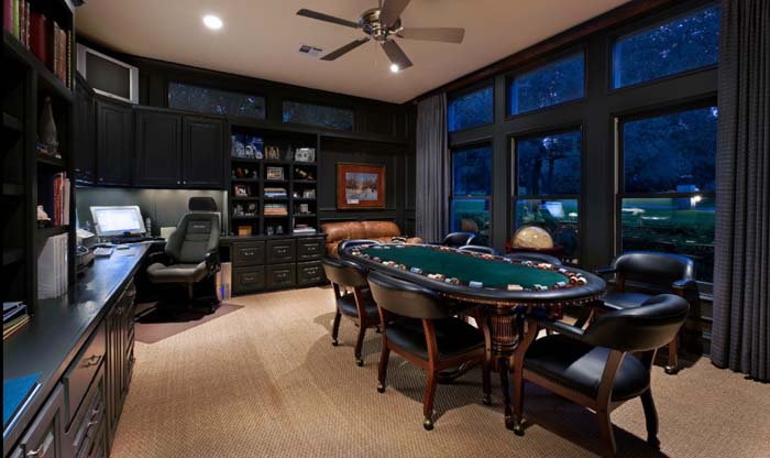 The Versatile Man Cave #mancave #decorhomeideas