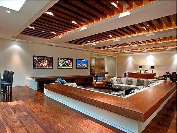 Turning a Living Room into a Man Cave #mancave #decorhomeideas