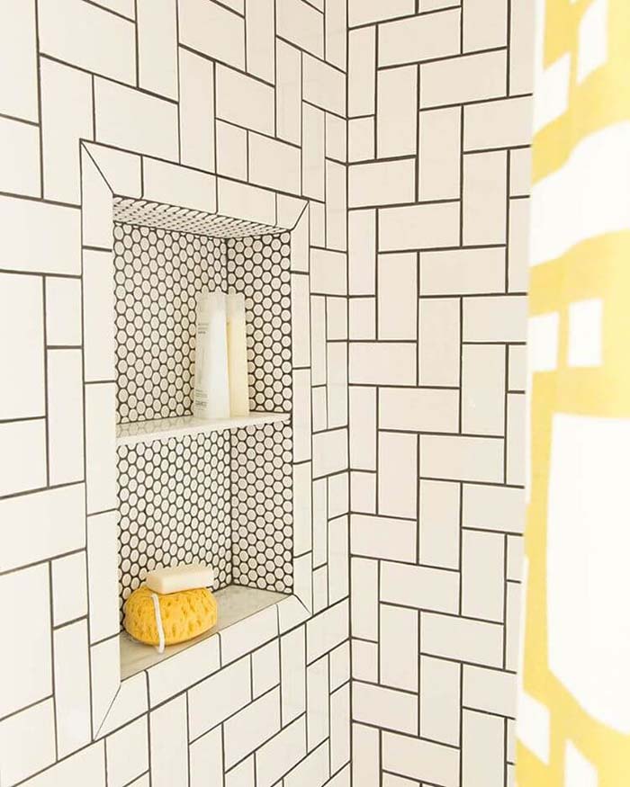 Uptown Savvy Retro Style Studio Tiling #showertiles #tiles #decorhomeideas