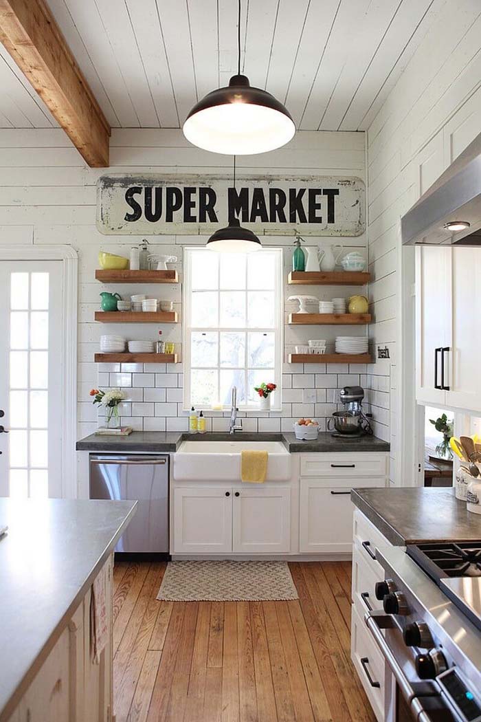 Vintage Super Market Wall Sign #walldecor #kitchen #decorhomeideas