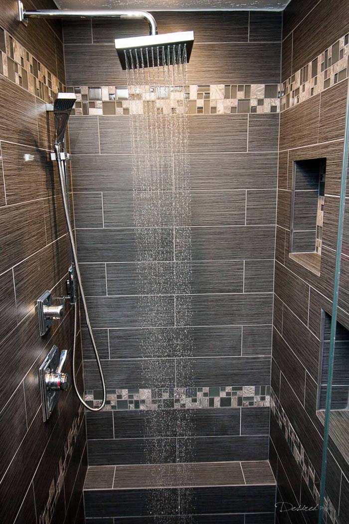 Woodland Wonderland Differing Duo Tiling #showertiles #tiles #decorhomeideas