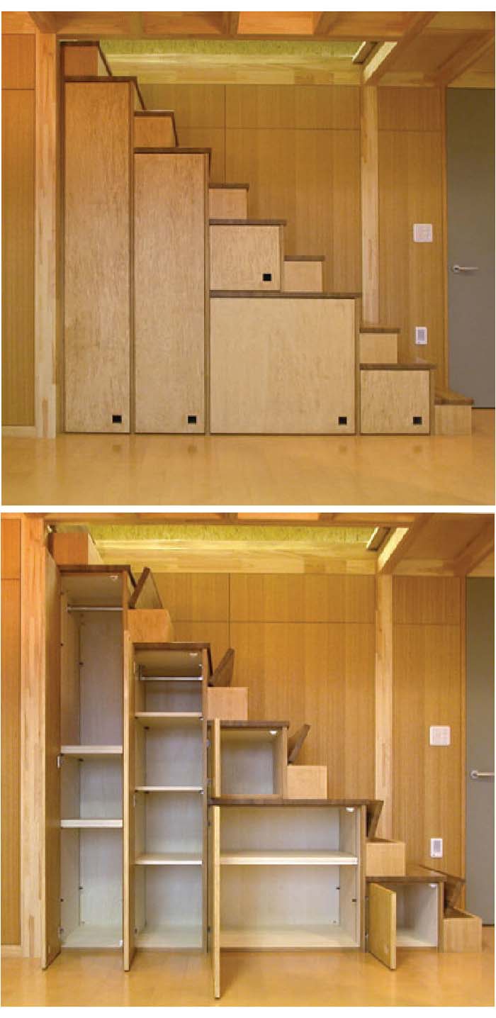 Cabinets Beneath the Stairs Maximize Unused Space #storage #organization #decorhomeideas