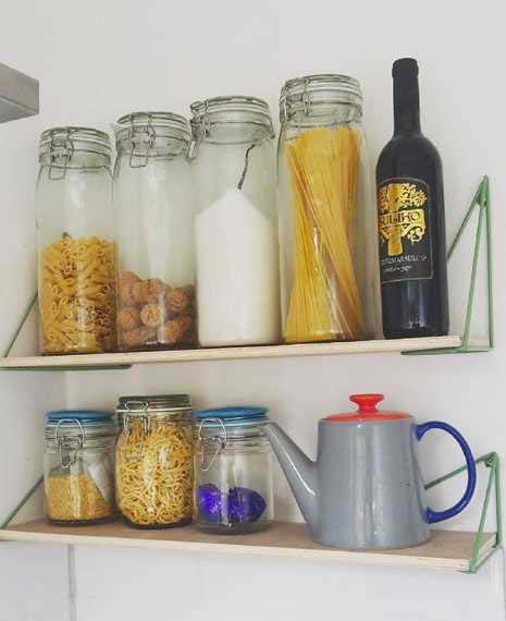 Jar Storage for Dry Goods #kitchen #hacks #organization #decorhomeideas