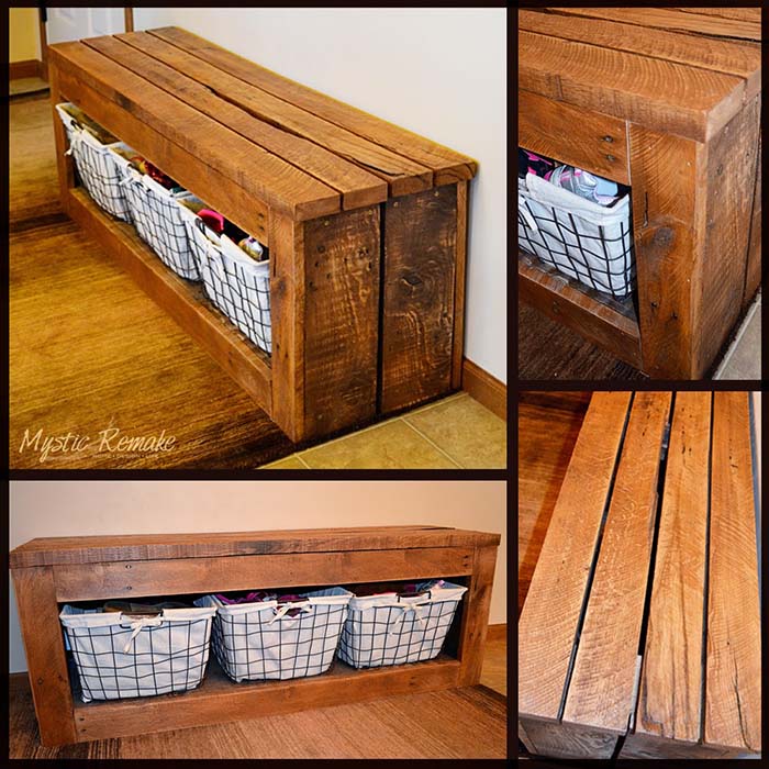 Made From Scrap Storage Bench