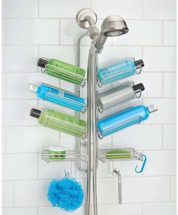 mDesign Shelved Hanging Shower Caddy #storage #organization #decorhomeideas