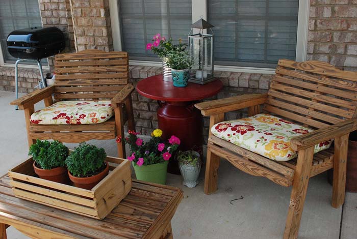 Milk Can Table #outdoor #springdecor #decorhomeideas