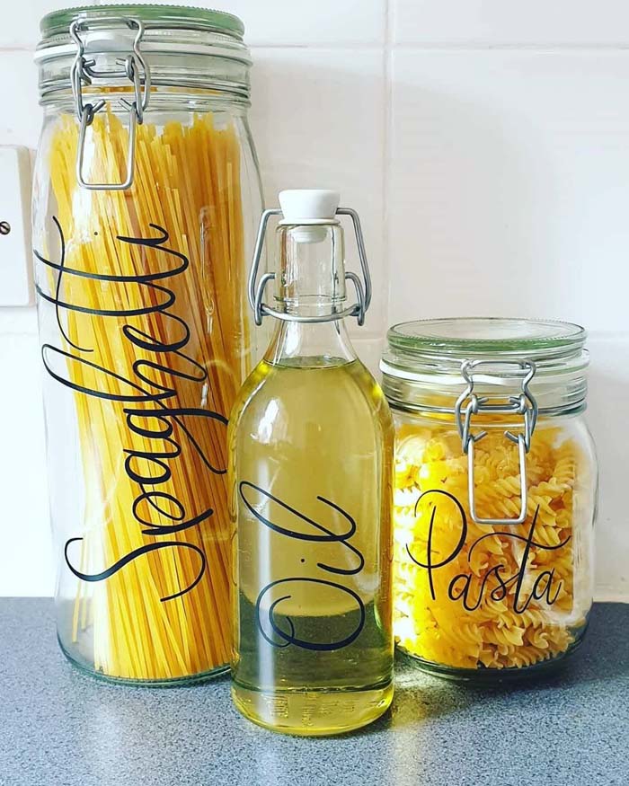 Pop Pasta & Oil on the Counter #kitchen #hacks #organization #decorhomeideas