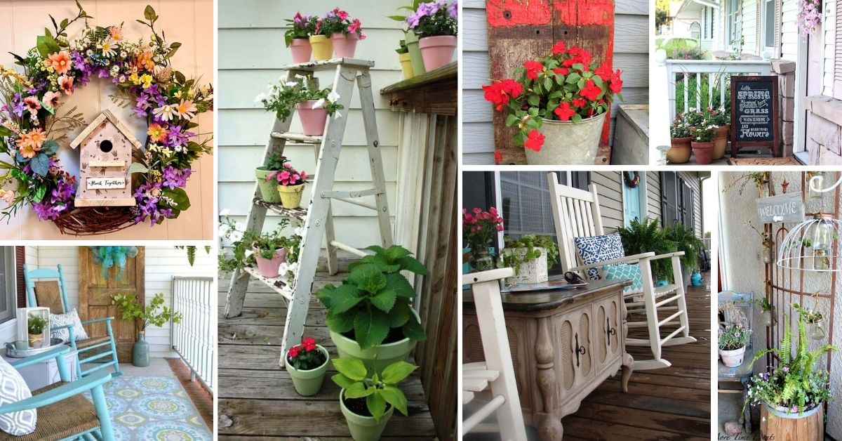 Rustic Spring Porch Decor Ideas