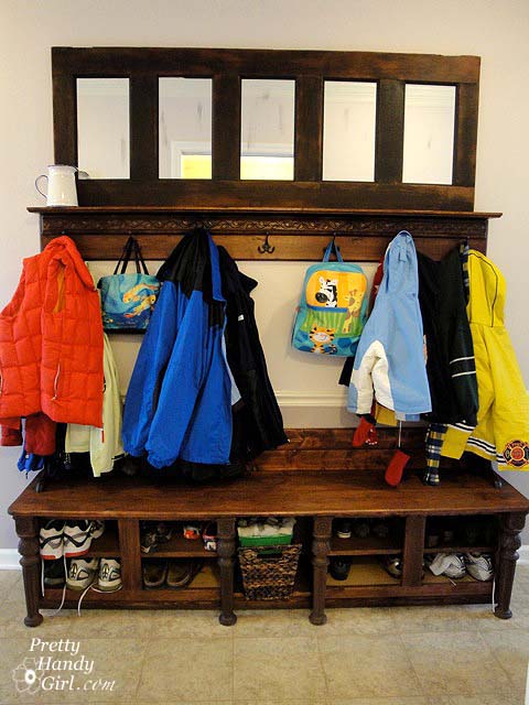 Shoe Storage Bench From Kitchen Cabinets