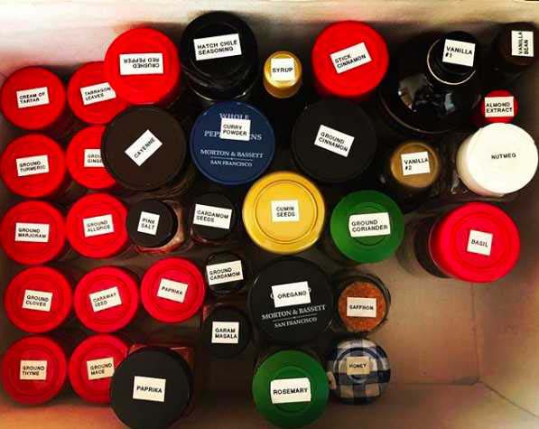 Spice Labels for Lids #kitchen #hacks #organization #decorhomeideas