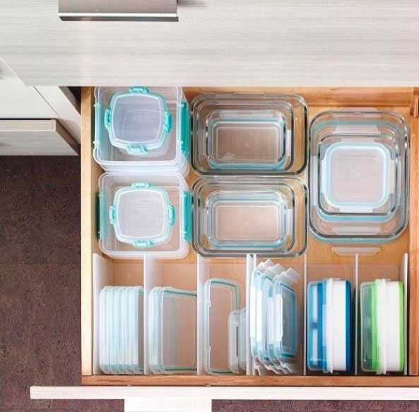 Storage Container Organization #kitchen #hacks #organization #decorhomeideas