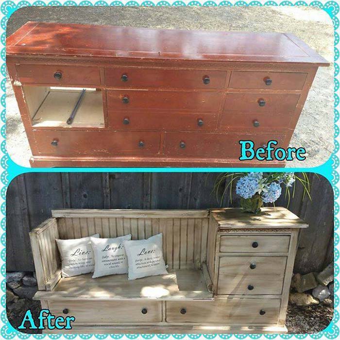 Storage Shelf To Entryway Bench