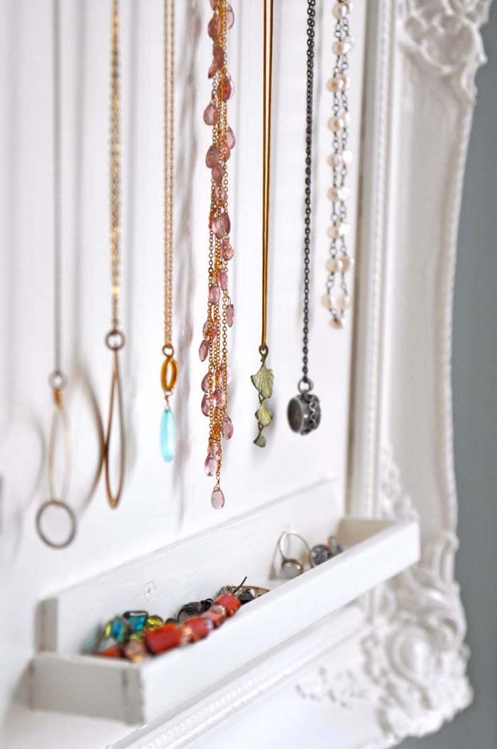 Unique Hanging Faux Jewelry Box #storage #organization #decorhomeideas