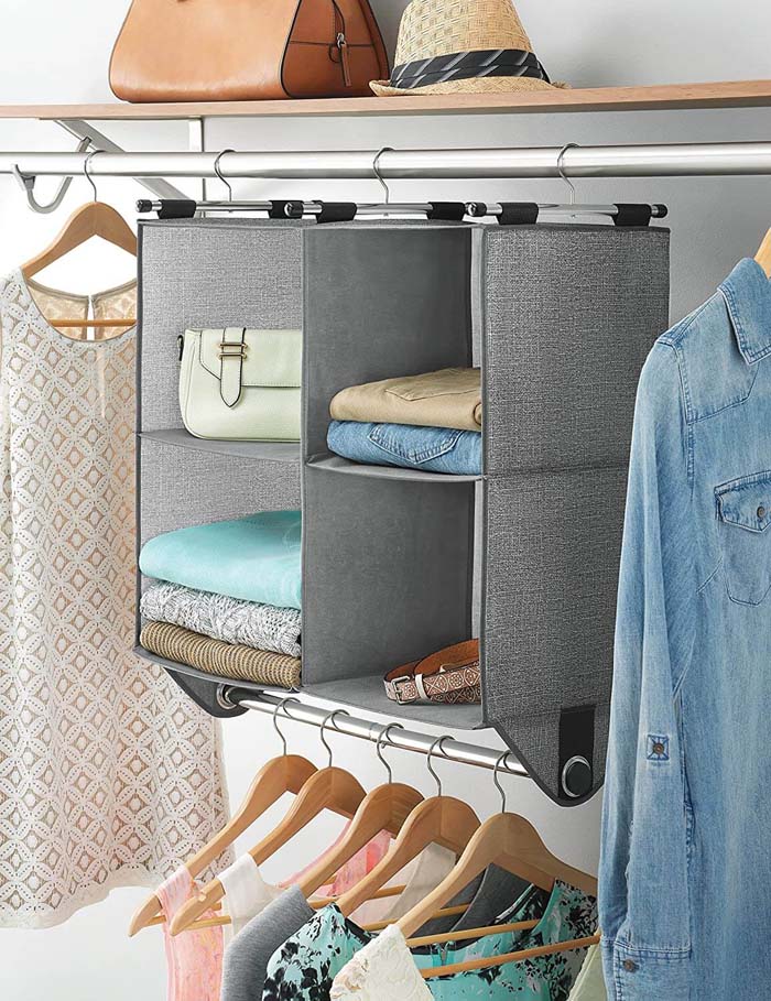 Whitmor 4-Section Closet Shelving Organizer #storage #organization #decorhomeideas