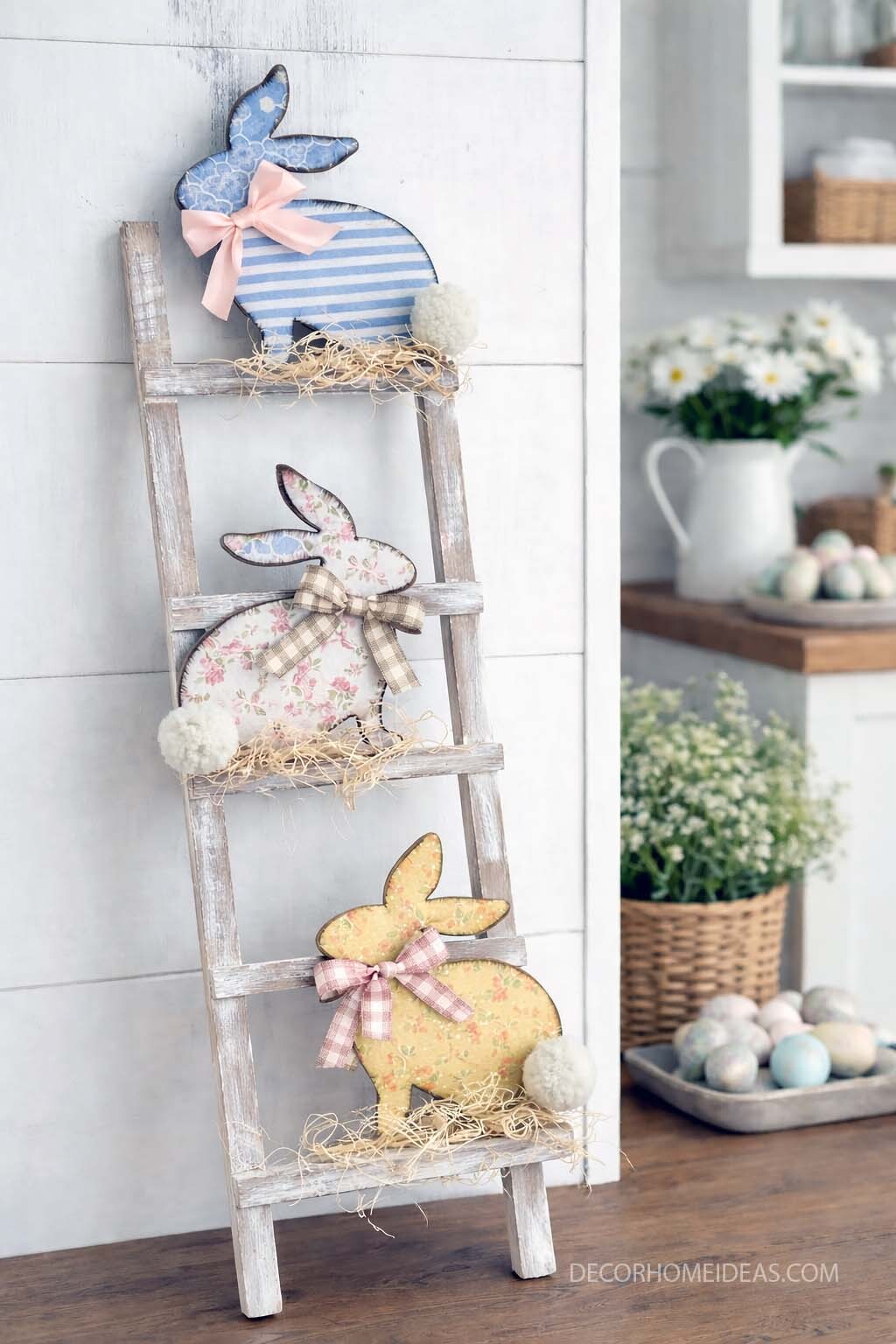 Easter Bunny Ladder Decor