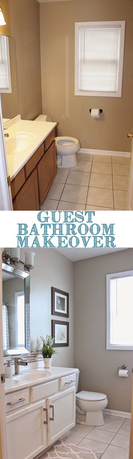 A Few Small Touches Make Big Impact #bathroom #makeover #decorhomeideas