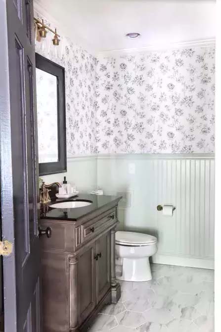 Add Interest To A Bathroom #homedecor #hacks #decorhomeideas