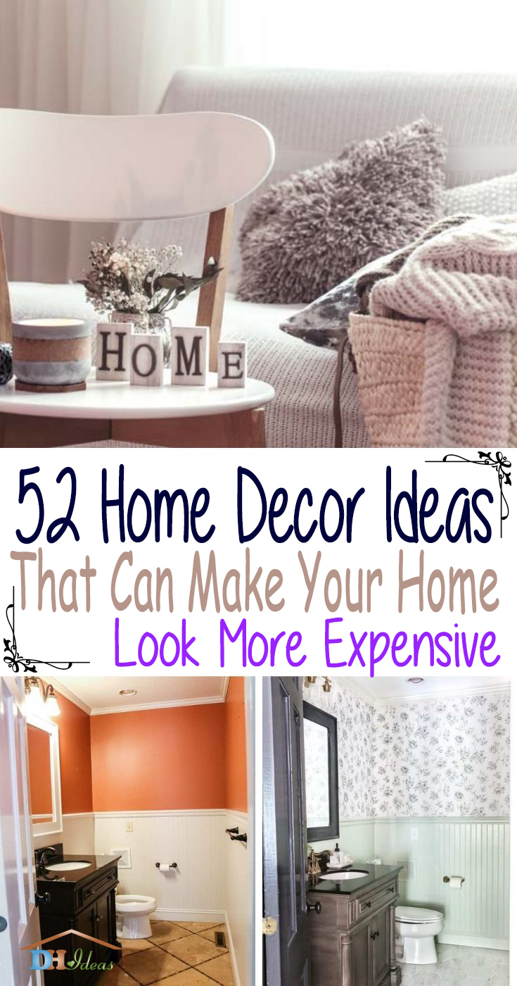 Best Home Decor Ideas Make Your Home More Expensive. Even on a budget, you can create a home that looks straight out of a luxury magazine. Our decorating tips and interior design ideas will add an extra flair of style to your home. #decorhomeideas