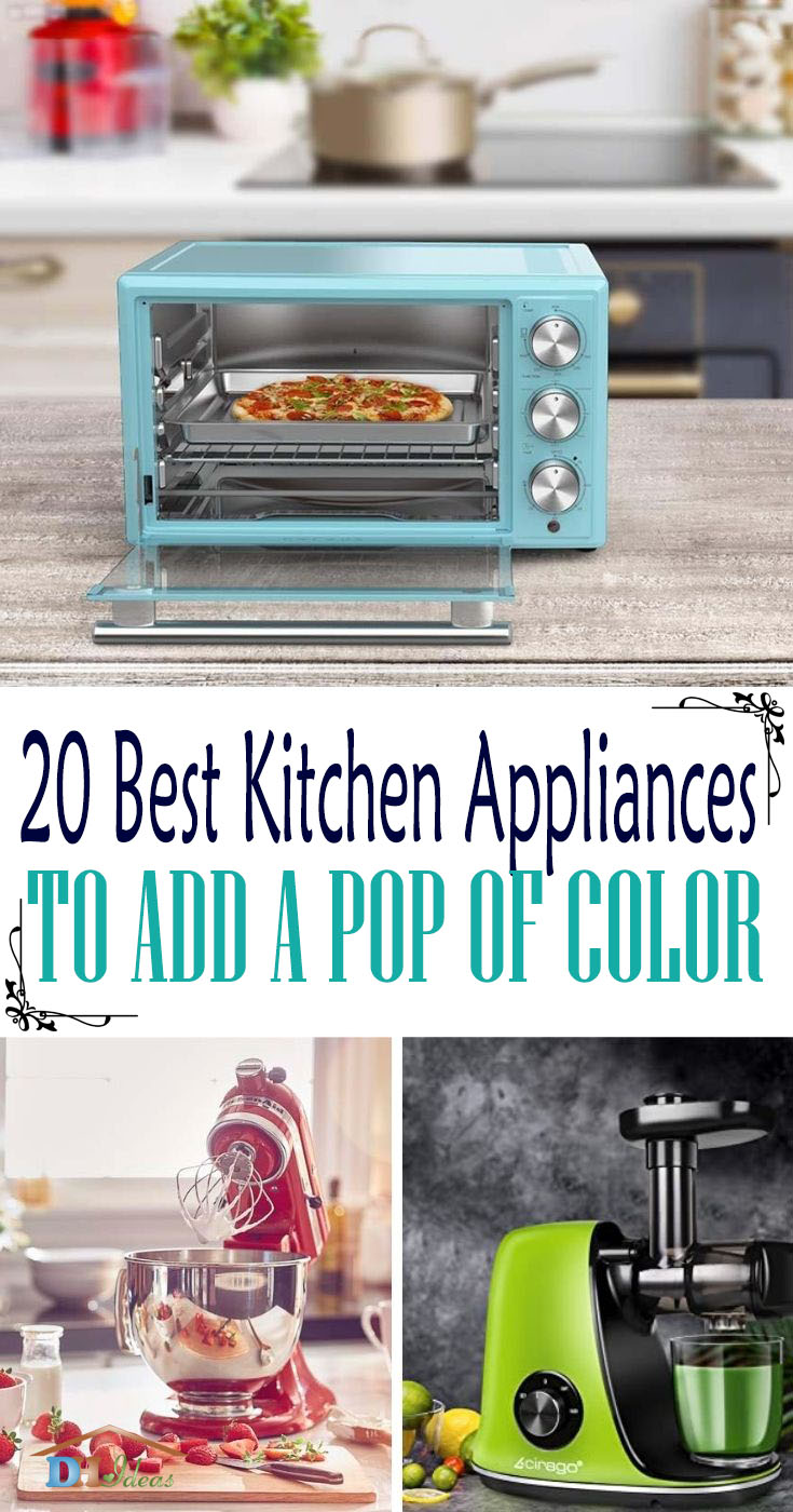 Best Kitchen Appliances Pop Of Color. For families who want a kitchen that's more eye-catching, why not upgrade the big and small kitchen appliances with a pop of color? These are the best kitchen appliances to spruce up your kitchen.