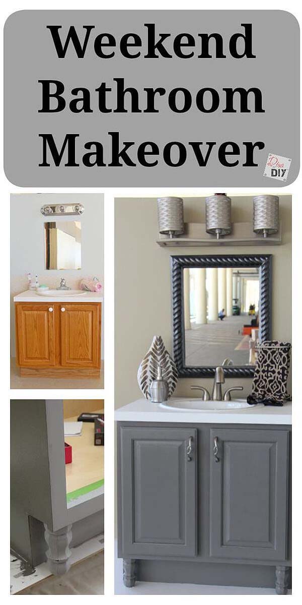 Consider Little Design Details for Quick Updates #bathroom #makeover #decorhomeideas