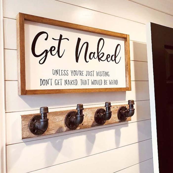 Don’t Make It Weird Giddy Bathroom Sign #bathroom #decor #decorhomeideas