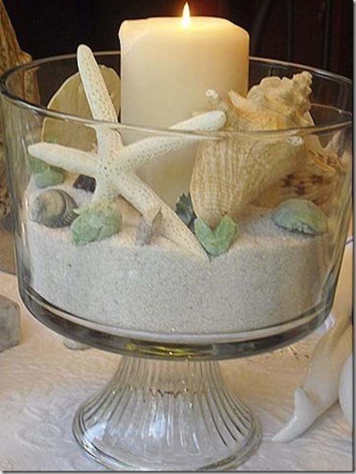 Finishing Touches Beach Candle Decor #bathroom #decor #decorhomeideas