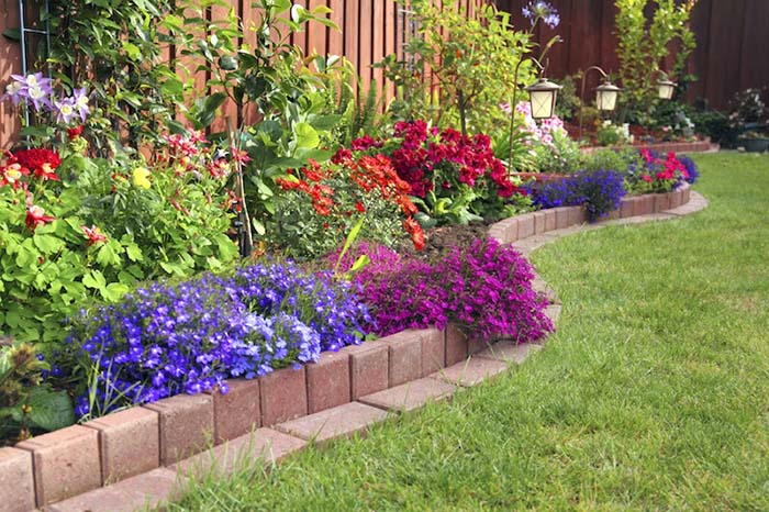 Flowerbed With Edging