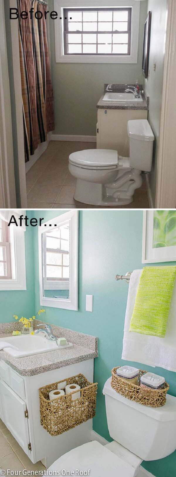 For Small Windows, Keep Colors Light #bathroom #makeover #decorhomeideas