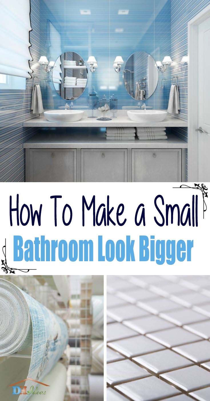 How To Make A Small Bathroom Look Bigger. Looking for small bathroom tricks and tips? Wanna know how to make a small bathroom look bigger? Discover the best small bathroom designs that will brighten up your space and make the whole room feel bigger! #decorhomeideas