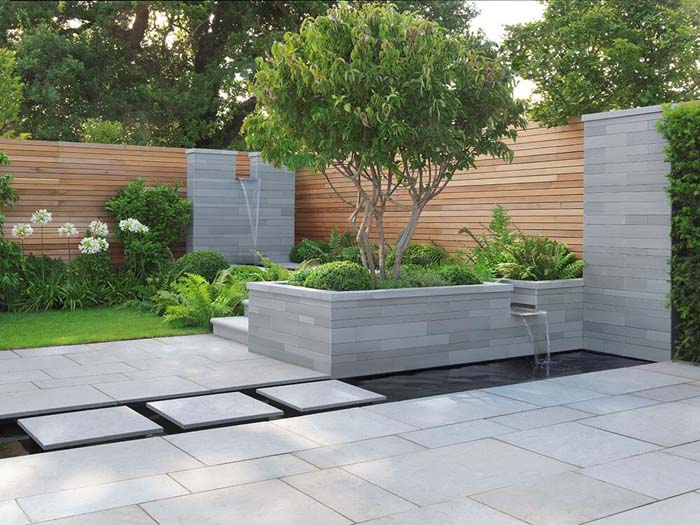 Lush Ferns and Foliage in a Contemporary Space #smallgarden #gardendesign #decorhomeideas