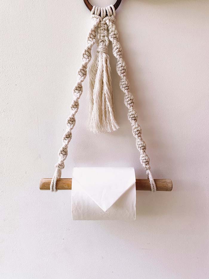 Macrame Toilet Roll Holder