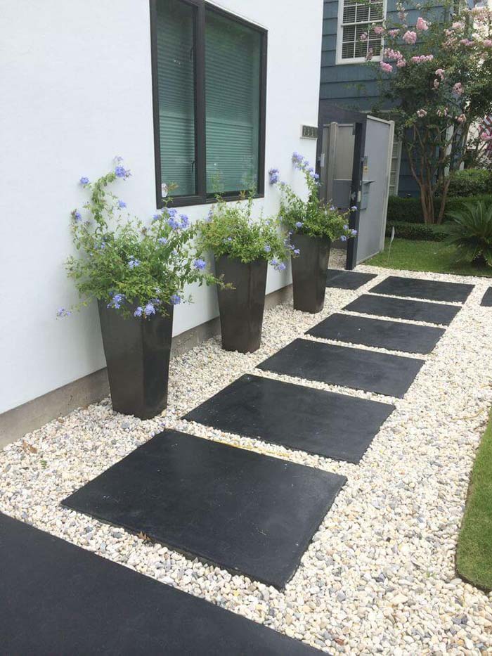 Pavers and Vertical Planters #smallgarden #gardendesign #decorhomeideas