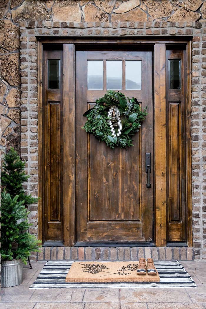 Pure Woodland Inspired Front Door #farmhouse #frontdoor #decorhomeideas