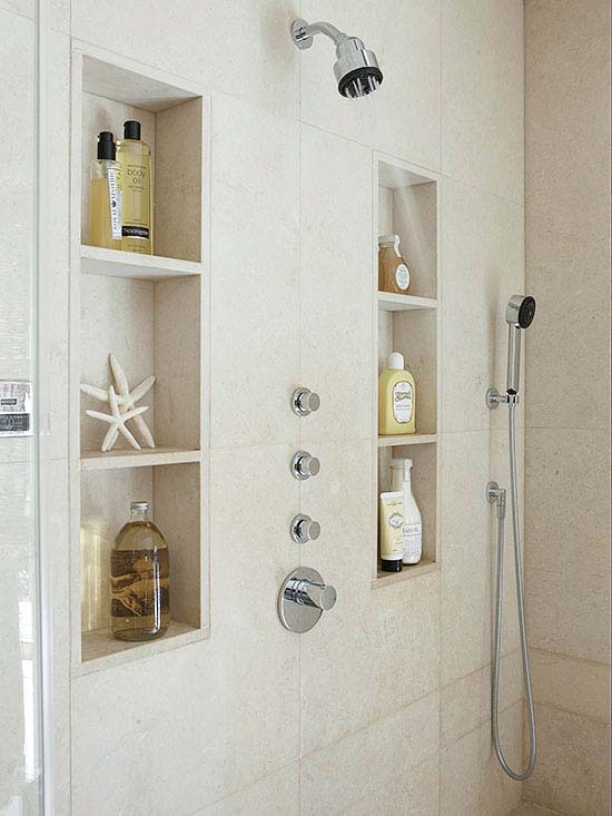 Recessed Shower Niche Shelves For Storage And Decoration