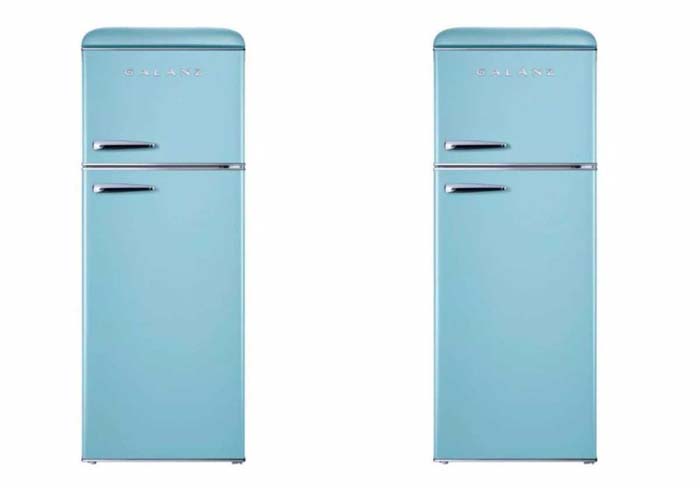 Retro Mini Fridge #kitchen #appliances #decorhomeideas