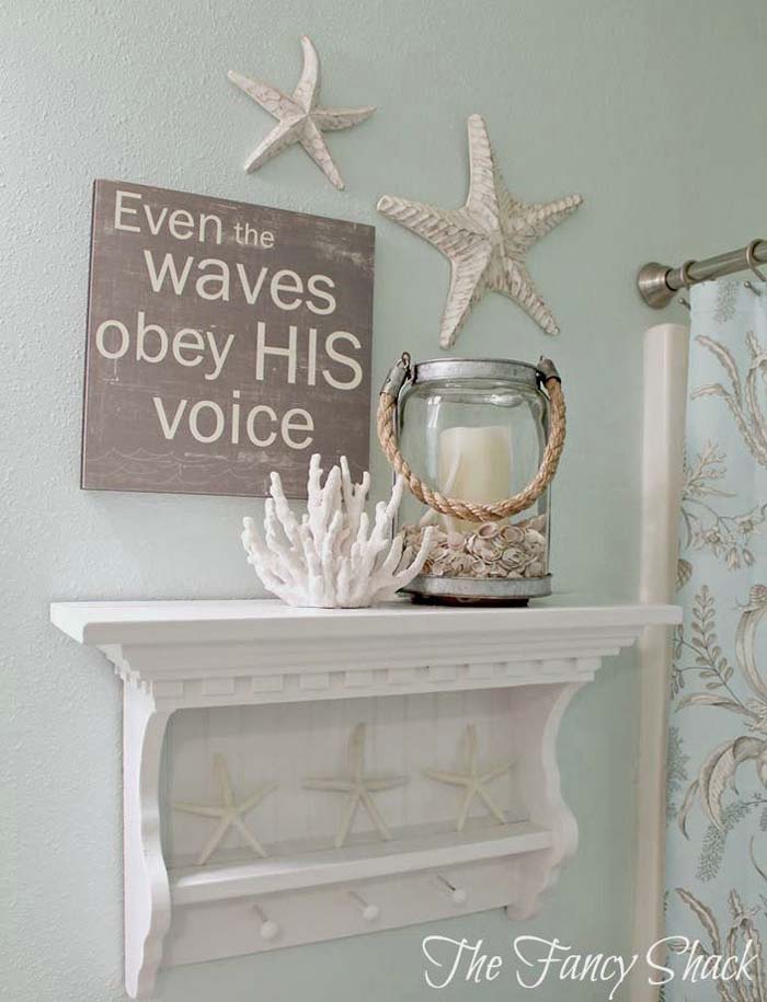 Serene Beach Bathroom Décor #bathroom #decor #decorhomeideas