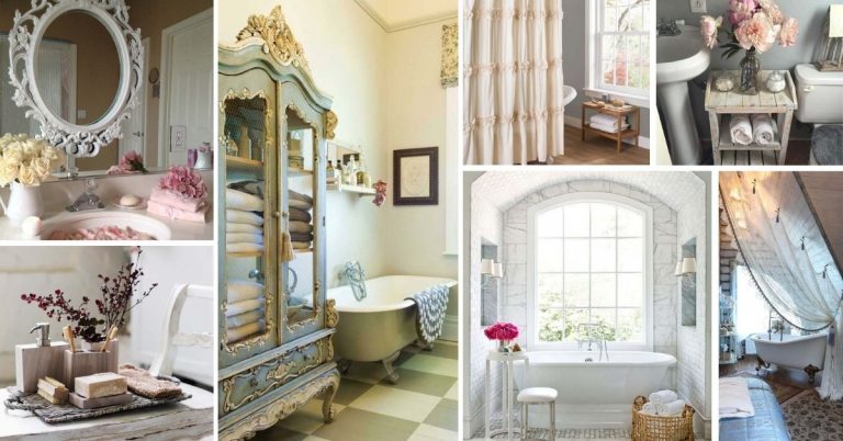 Picture of 28 Beautiful Shabby Chic Bathroom Décor Ideas To Add Even More Romance